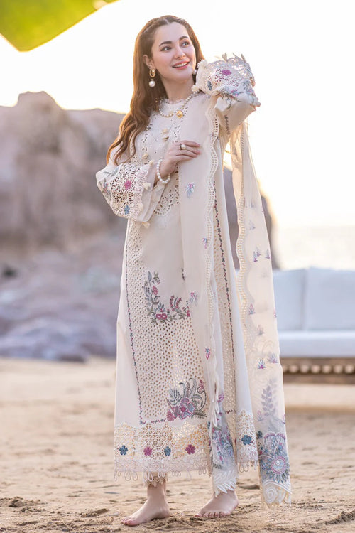 CF997 - Qalamkar 3 Piece Chickenkari Embroidered Lawn Suit