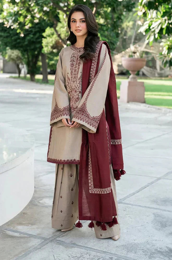 CF1018 - Baroque 3PC Lawn Embroidered Suit