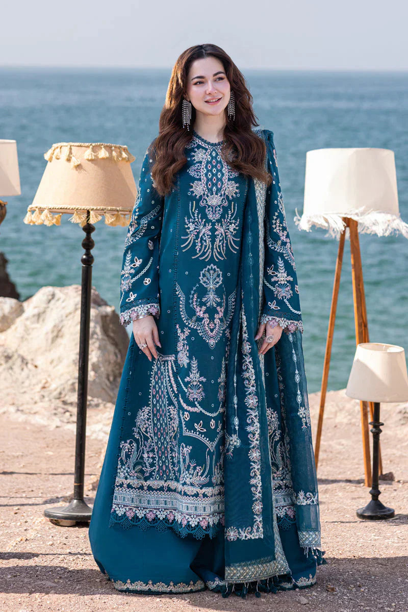 CF1035 - Qalamkar 3 Piece Chickenkari Embroidered Lawn Suit