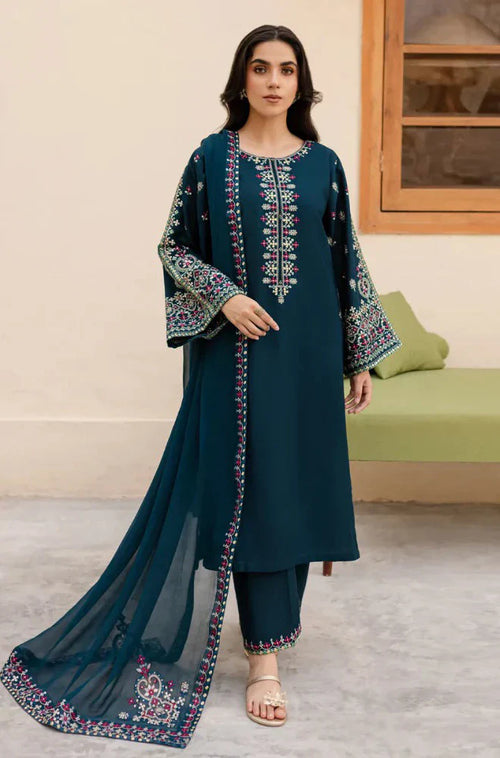 CF111 - Sapphire 3PC Lawn Embroidered Suit
