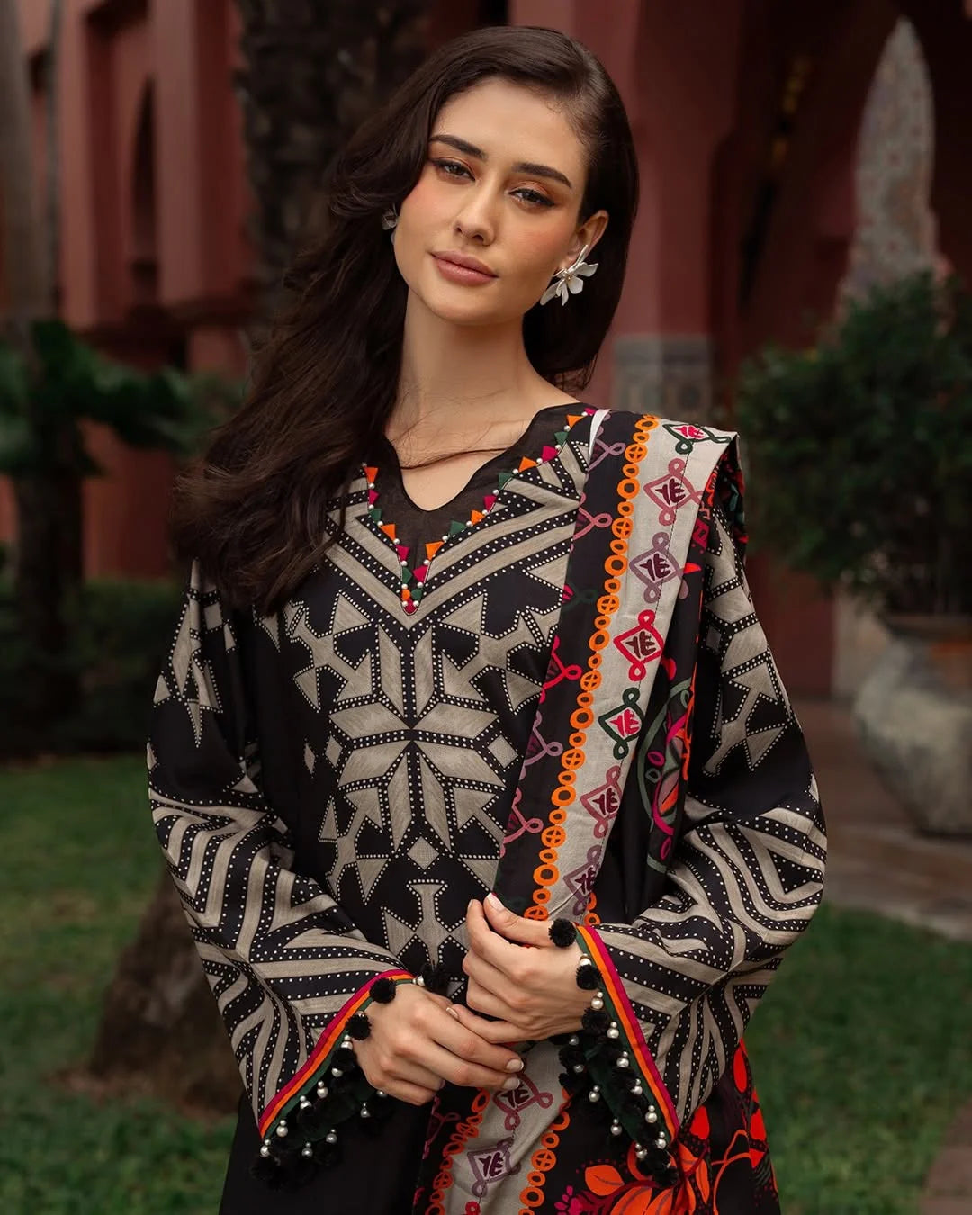 CF1214 Winter 3PC Dhanak all over Printed Suit