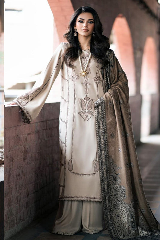 CF1117-Winter  Jazmin 3PC Dhanak Embroidered Suit -