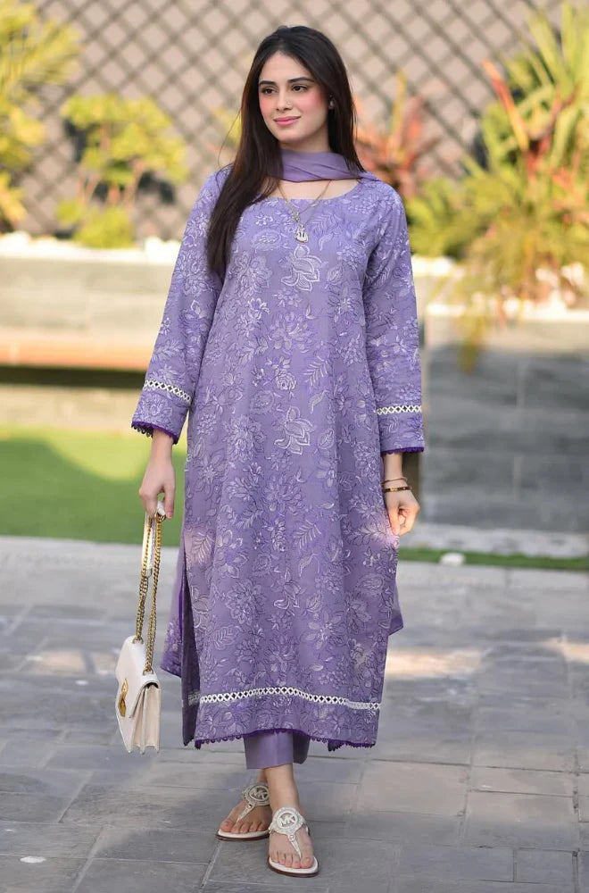 CF1020 - Breeze 3PC Lawn Embroidered Suit