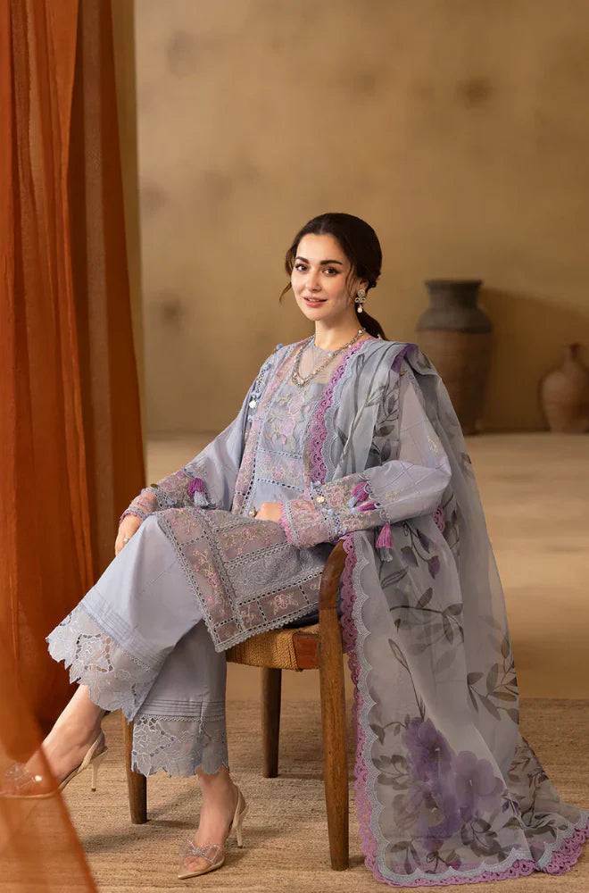 CF1064 - Saira Rizwan  3PC Lawn Chickenkari Embroidered Suit