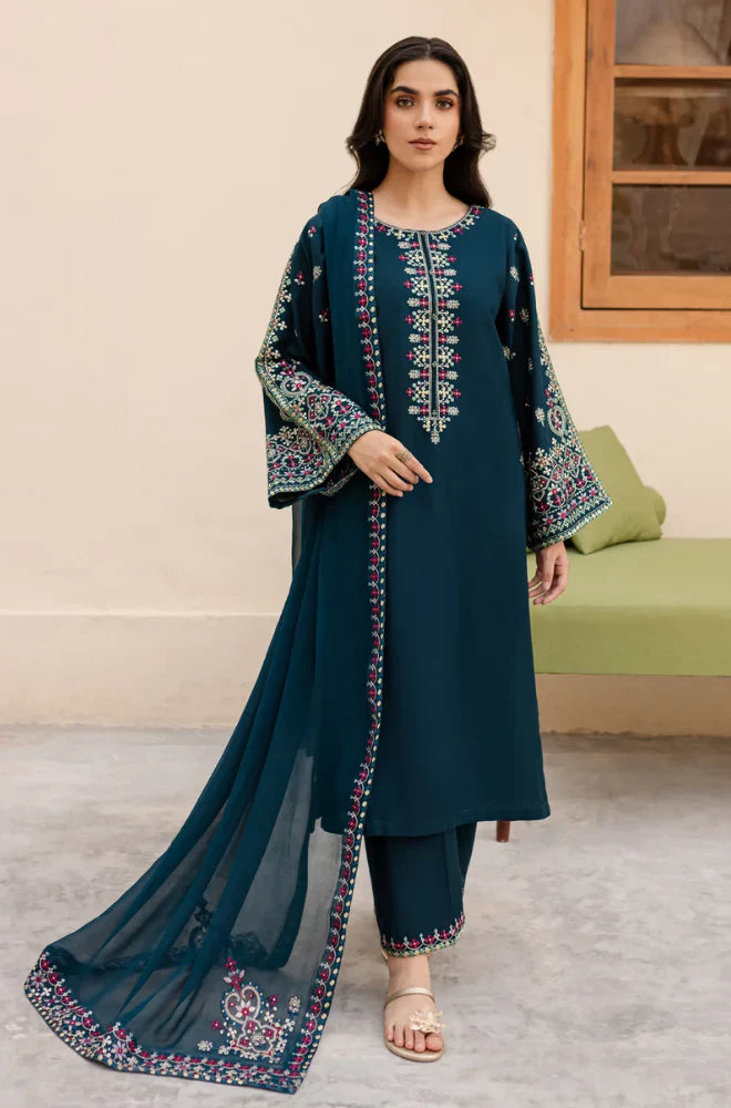 CF111 - Sapphire 3PC Lawn Embroidered Suit