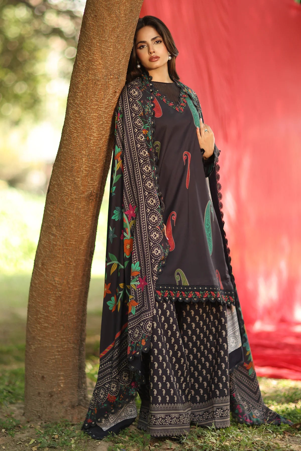 CF1246 3-PC Unstitched Printed Linen Collection ANW6-13