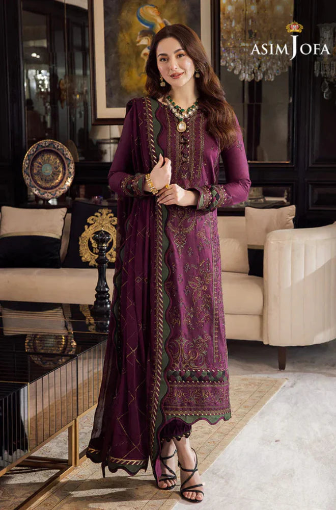 CF1273 Asim Jofa - Summer 3PC Lawn Embroidered Suit