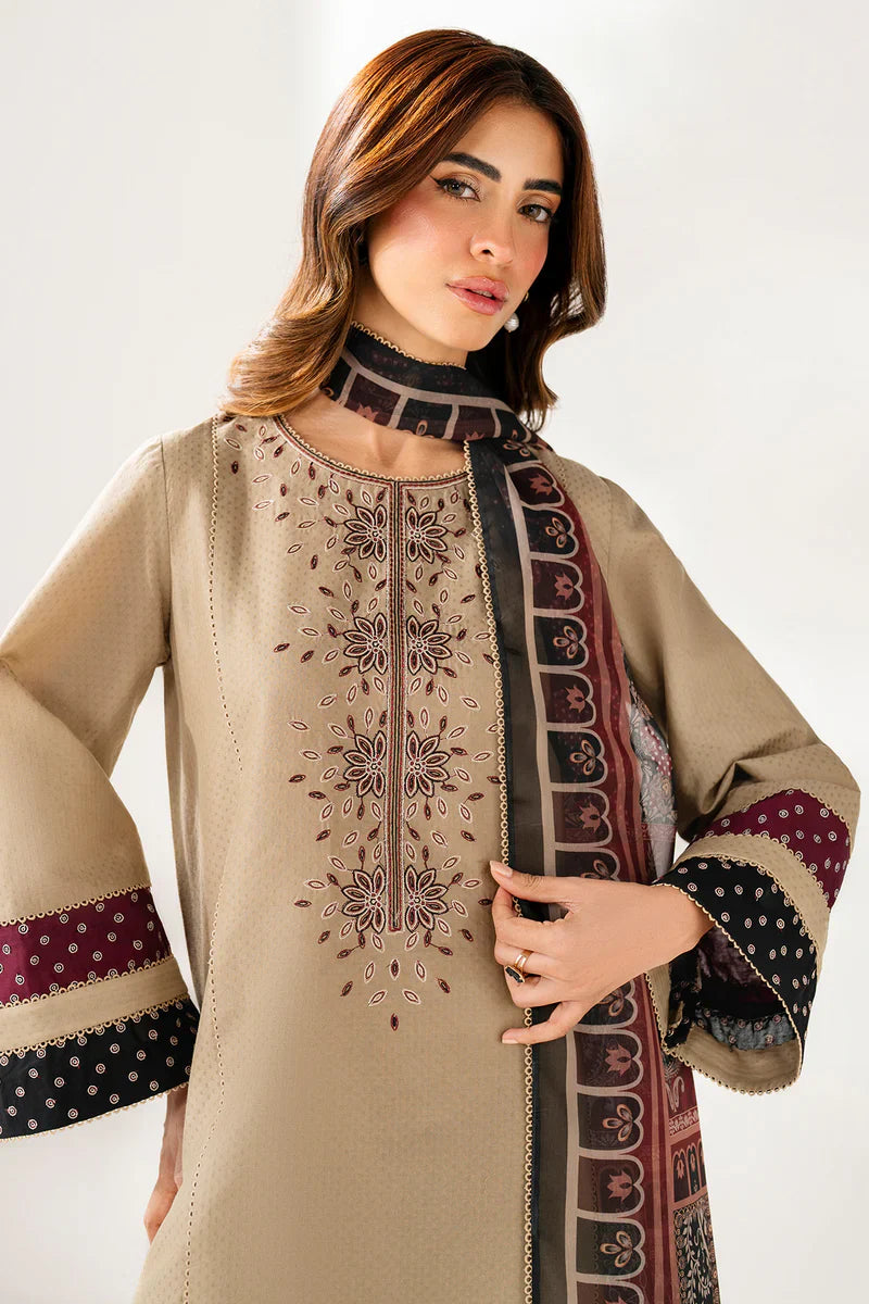 CF1262 Jazmin - Winter 3PC Dhanak Embroidered Suit