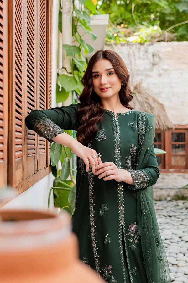 CF1025-BATIK 3PC Lawn Embroidered Shirt With Organza Embroidered Dupatta