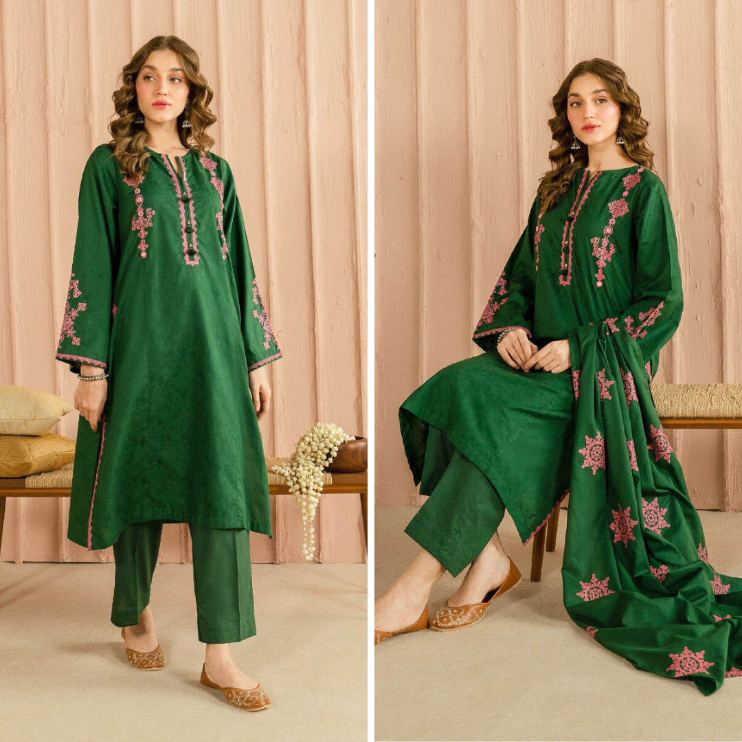 CF1068 - Sapphire 3PC Embroidered Lawn Suit