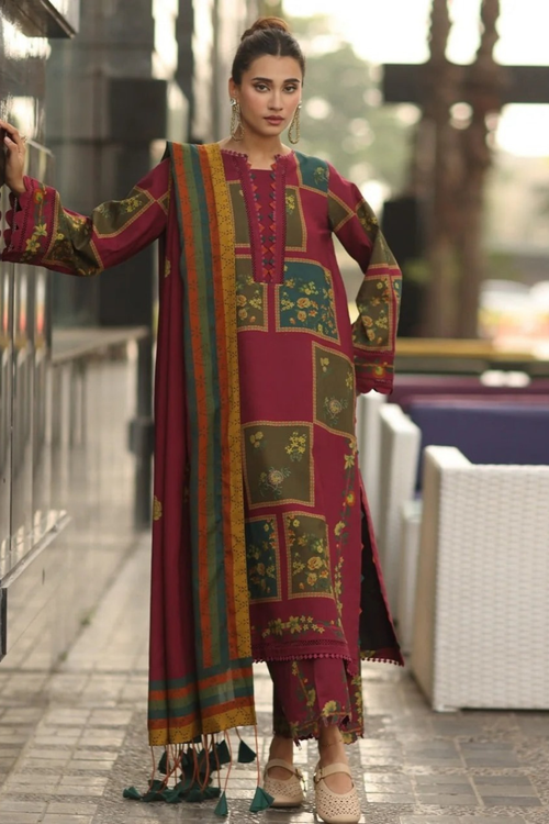 CF1232 Winter 3PC Karandi Digital Print Dress