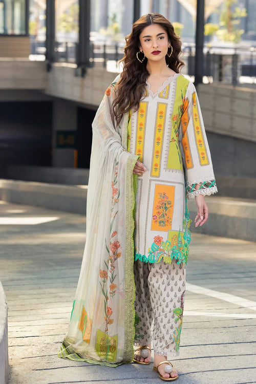 3-PC Unstitched Embroidered Lawn Collection