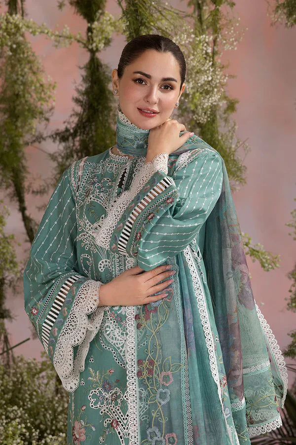 CF1275 Sobia Nazir - Summer 3PC Lawn ChickenKari Embroidered Suit