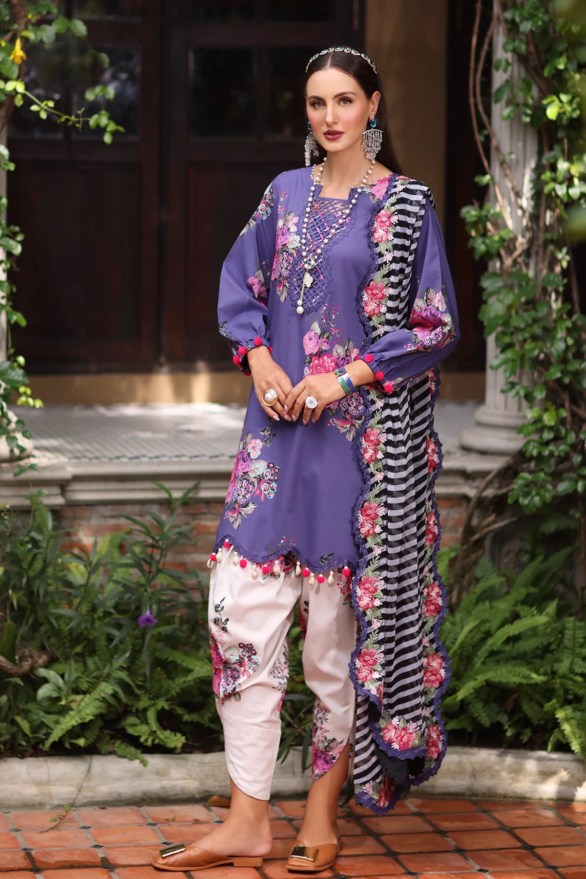 3-PC Unstitched Printed  Lawn Collectio